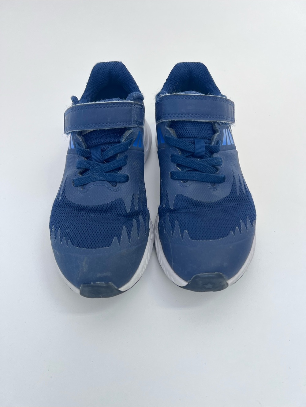 Nike Kids Blue Hook-and-Loop Athletic Sneakers - Size 1 toddler
